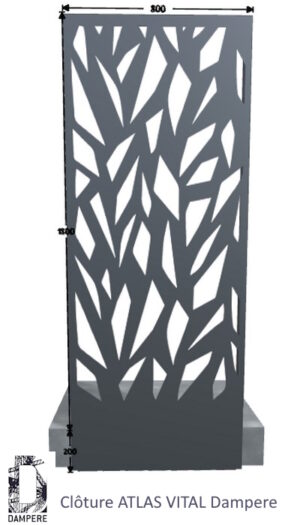 Cloture Clodam ATLAS VITAL 800x1800 Gris anthracite Cloture Clodam ATLAS VITAL 800x1800 Gris anthracite